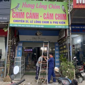 Làm biển quảng cáo cho hưng lồng chim